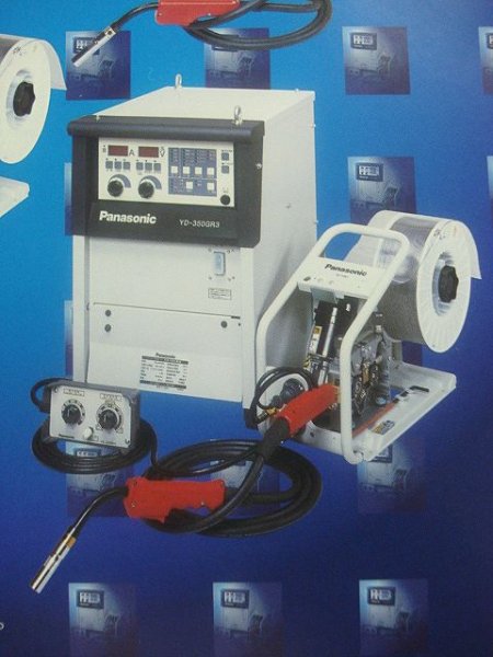 画像1: Panasonic フルデジタルCO2/MAG自動溶接機 350A (電源+ワイヤー送給装置） (1)