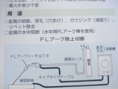 画像1: 陸上用FLアーク溶断棒 50本入x2/100本入 ファイアーランス工業