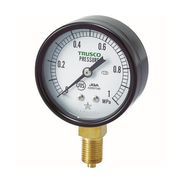画像1: TRUSCO JIS汎用圧力計A型60φ TPG60-1.0  [114-5019] (1)