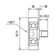 画像3: TRUSCO 樹脂ベアリング Eシリーズ フラットタイプ六角穴 外径35mm M5 TEFS3508M5 [115-7026] (3)