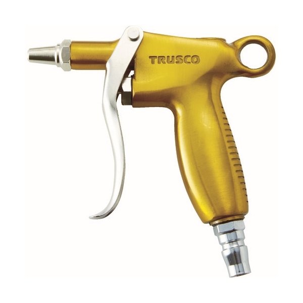 画像1: TRUSCO カラーエアダスター イエロー 引金式 プラグタイプ 標準ノズル TD-80B-Y [116-2199] (1)