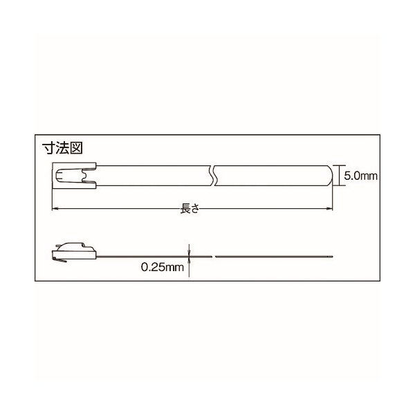 TRUSCO ステンレスバンド 取り外し可能タイプ W5.0X450L (10本入 TRUSCO ステンレスバンド 取り外し可能タイプ W5.0X450L (10本入