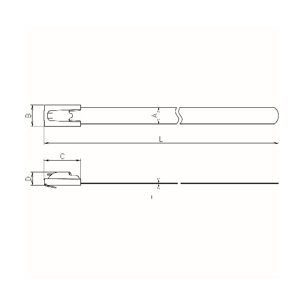 画像3: TRUSCO ステンレスバンド 取り外し可能タイプ W5.0X450L (10本入) STB5450 [116-4816] (3)