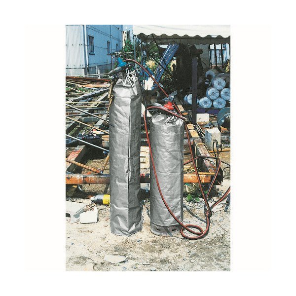 画像5: TRUSCO ボンベカバー アセチレン瓶用 防炎タイプ 440XH1000 GBC-TP2 [125-0141] (5)