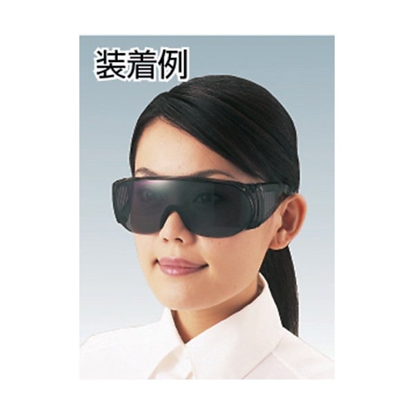 画像2: TRUSCO GS-1985(TM) 一眼ラウンド型防塵メガネ 透明 [126-0171] (2)