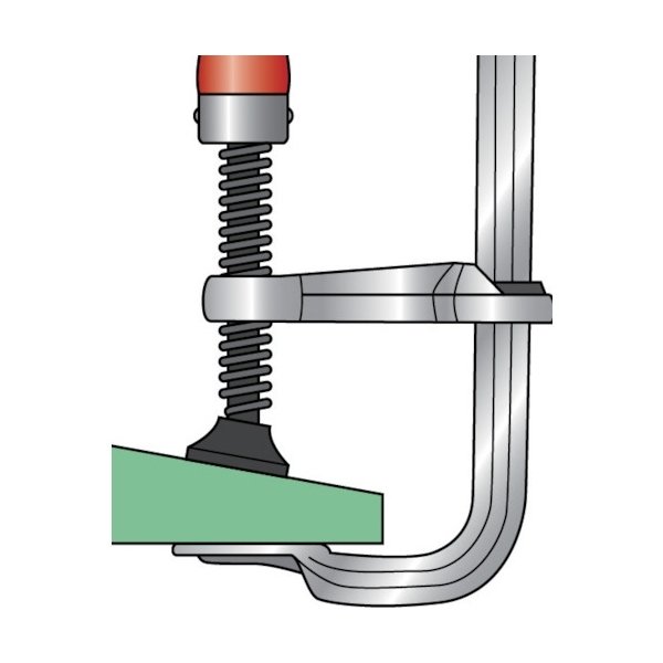 画像3: TRUSCO Lクランプ軽量型 最大口開500mmX深サ80mm GLS500 [128-9918] (3)
