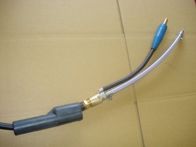 画像1: ウェルドクラフト パワーケーブル延長用アダプター PCA-SAN2 空冷200A用