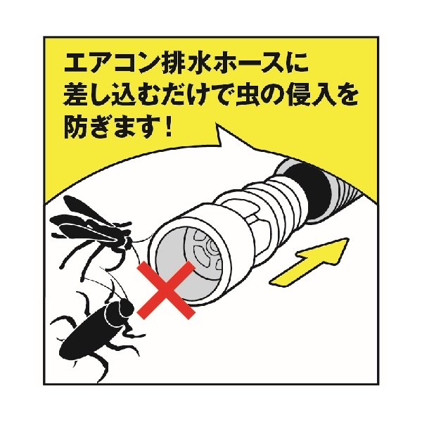 画像2: TRUSCO エアコン排水ホース用防虫キャップ 3個入 ARC3 [149-5745] (2)