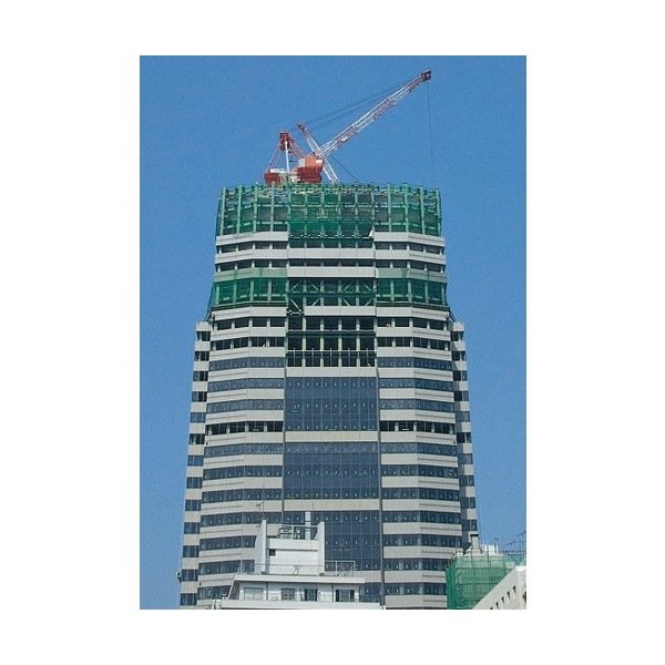 画像3: TRUSCO 建築養生ネット緑1.8Φ 幅5m×10m 目合30 角目ラッセル TCN-50100-GN [160-6728] (3)