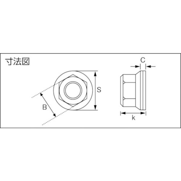 画像2: TRUSCO B79-0010 フランジナット ユニクロ M10×1.5 40個入 [160-7669] (2)
