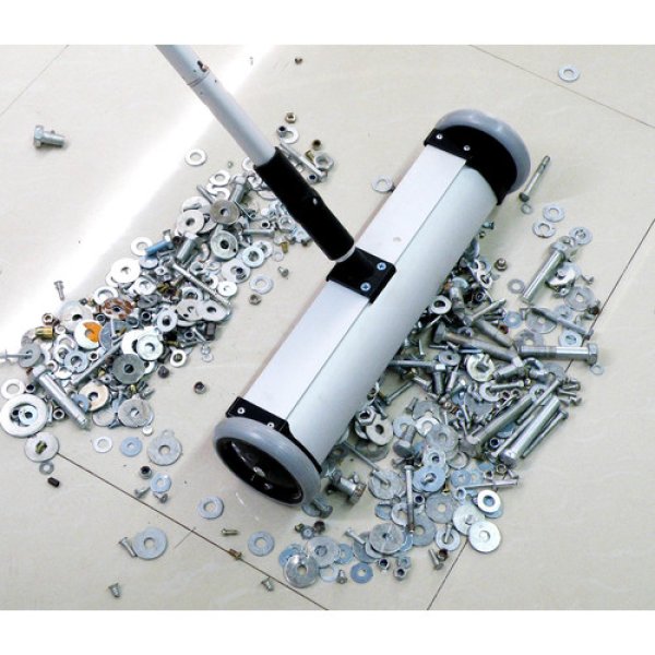 画像3: TRUSCO ハンドマグネットクリーナー キャスター付 吸着力88N THMCC-330 [161-0499] (3)