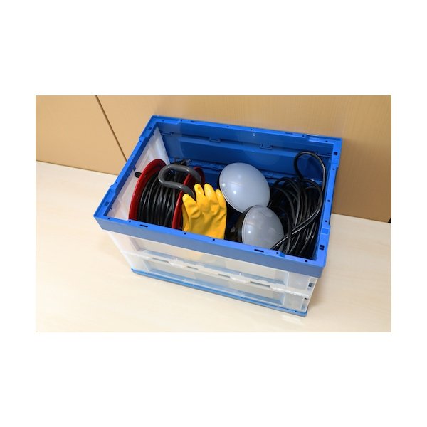 画像4: TRUSCO オリコン α折リタタミコンテナ 50L ハーフカラー CR-S50N-BT [194-8979] (4)