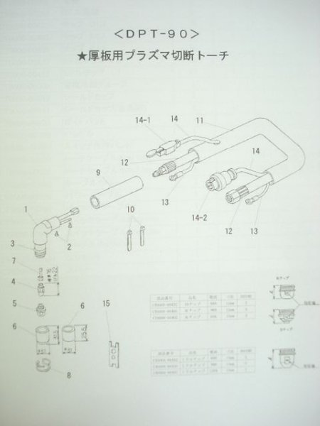 画像1: ダイデンDPT-90用トーチ部品 (1)