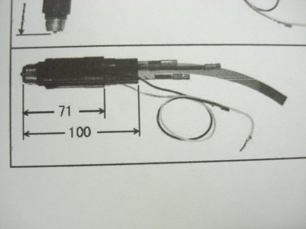 画像1: ダイヘンCTPW-0801用プラズマペンシル型トーチボディ H760B00 (1)