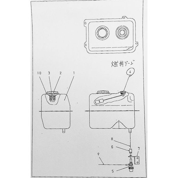 画像4: デンヨー GAW150 GAW180 用 燃料ゲージ CJ-39A 0602125033 (4)