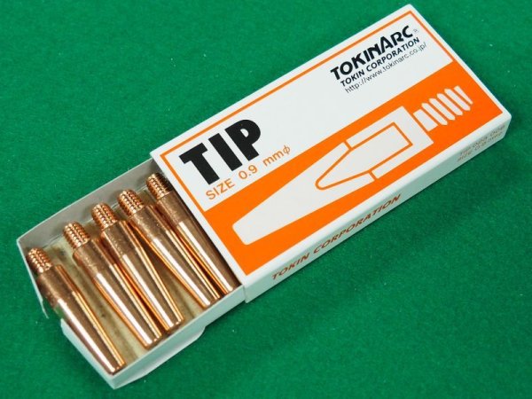 画像1: CO2トーチ用Dチップ 0.9mm-40Ｌ(10個入）トーキン　 (1)