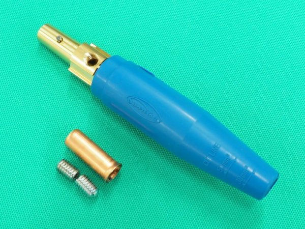 画像1: Jケーブルジョイント JA-300Nネジ止 オスのみ (青/赤/黄/緑選択)三立電器 (1)