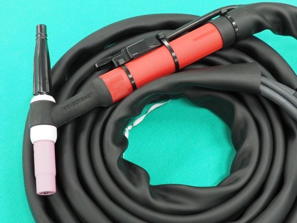 画像2: Panasonic 標準水冷レッドTIGトーチ 300A-4m YT-30TSW2 (2)