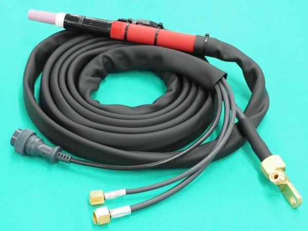画像1: Panasonic ペンシルタイプ水冷TIGトーチ 300A-4m YT-30TPW2 (1)