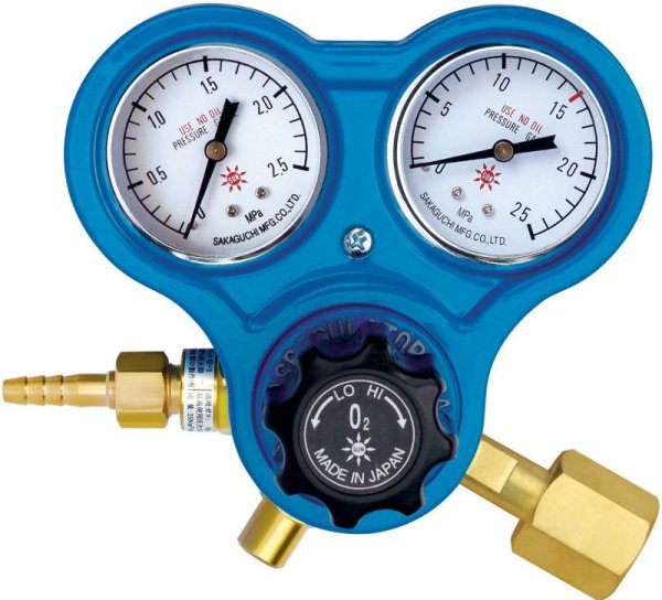 画像4: 酸素調整器 逆火防止内蔵 関東式 SG-3K  阪口製作所 (4)