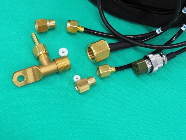 画像3: 【日立TIGアナログ機接続仕様】ウェルドクラフト製/ガスレンズ用水冷TIGトーチ 250A 7.6M 日立アナログ機接続仕様 WP-20-25 (SY-GL9-2.4-#6/SY-HIT-8W) (3)