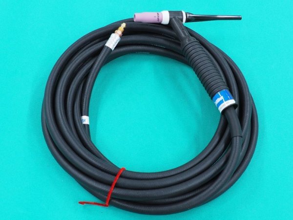 画像2: 日立用空冷TIGトーチ 200A-8M / ラメール製TIGトーチセット(N-207A 8m 相当品) WP-26-25R(7.6m)+日立200A=DT-NPXグリッププラグ仕様 (2)