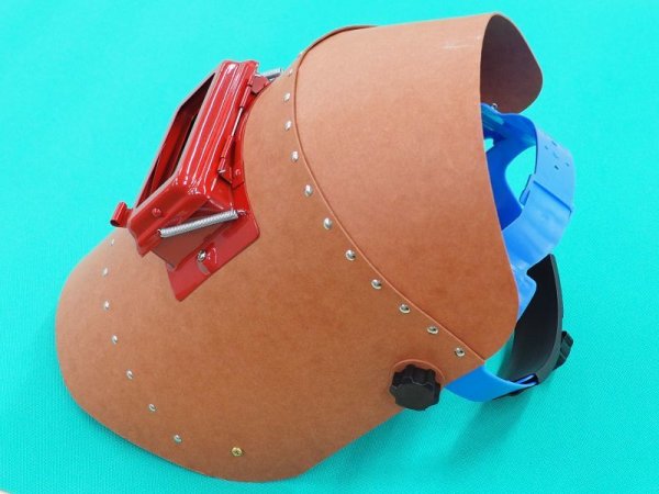 画像4: 被り面 リベッティング遮光面(ファイバー製・耐水性)No.H003 ヘルメットA型(H) 星光製作所 (4)