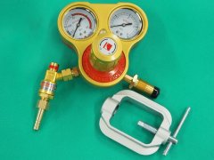 E862 KOIKE 小池酸素 アセチレン レギュレター 溶接 アセチレン調整器 セフティゴールド-V ゲージプロテクター付 SG-V