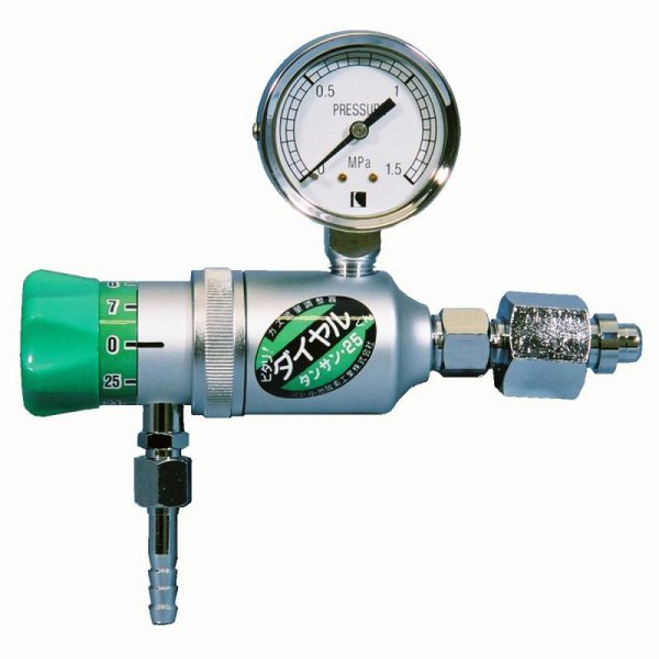 画像2: ダイヤル式流量調整器 タンサン・25(配管用) 小池酸素工業 (2)