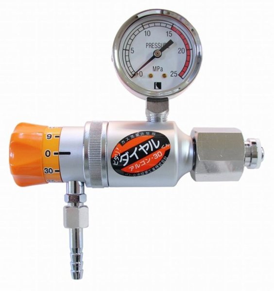 画像2: ダイヤル式流量調整器 アルゴン・30(配管用） 小池酸素工業 (2)