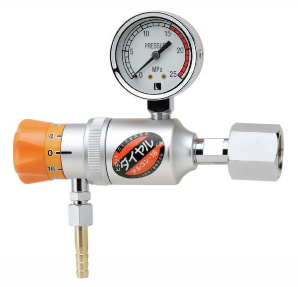 画像2: ダイヤル式流量調整器 アルゴン・16(配管用） 小池酸素工業 (2)