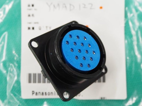 画像1: Panasonic フルデジタル送給装置用16芯コンセント YMAD122 (1)