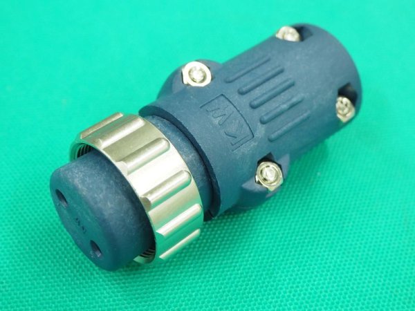 画像1: ダイヘン・Pana用トーチスイッチ接続オスプラグ (2Pメス穴) KW25A-2 (1)
