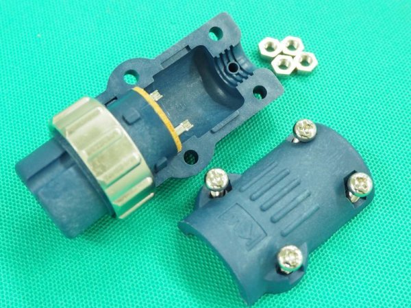 画像2: ダイヘン・Pana用トーチスイッチ接続オスプラグ (2Pメス穴) KW25A-2 (2)