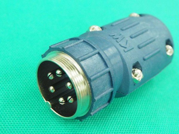 画像2: ダイヘン・Panasonic制御ケーブル接続コンセント6Pオスピン付ソケット受け側(6芯) KW25C-6 (2)