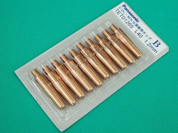 画像2: Panasonic 純正CO2/MAG用Bチップ(高耐熱用)1.2mm-40L TET01265 (2)