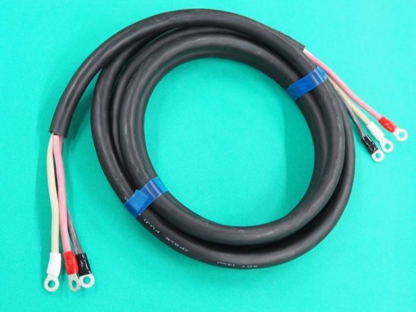 画像2: 電源ケーブル 2CT-3芯-14mm2(端子R14-8+R14-8付) (2)