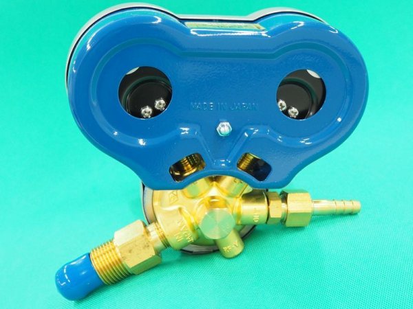 画像3: スタウト圧力調整器 酸素用 スタンダード SRO-W/E ゲージプロテクター付千代田精機 (3)
