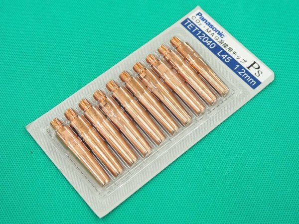画像1: Panasonic 純正CO2/MAG用Pチップ(パルス用)1.2mm-45L 10本 TET12040 (1)