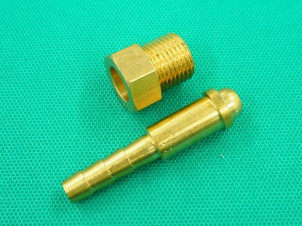 画像2: マイト工業 MT-200FDPトーチ用ガスホース入口側 ニップル 5/8-18UNF GHN-200AF (2)