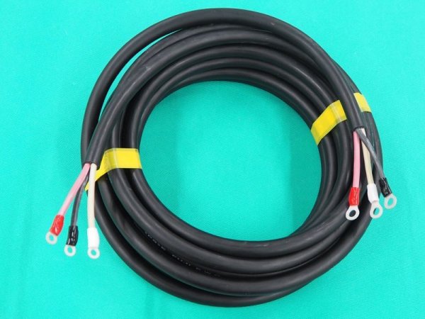 画像2: 電源ケーブル 2CT3×8(3芯-8mm2 端子 R8-S5/R8-5付) 2m (2)