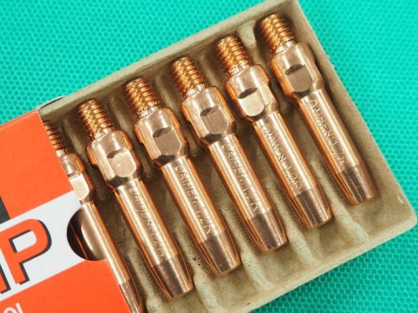 画像2: ダイヘン純正CO2用ロボットトーチ用 チップ　L7250B04 1.2mm-40mm 10個 (2)