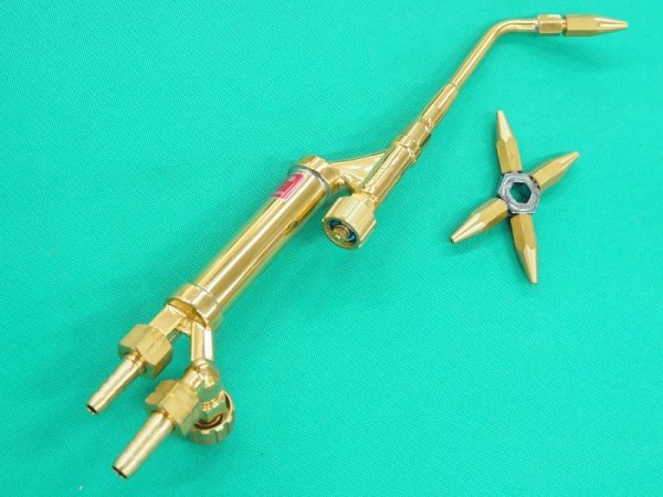 画像2: 小型溶接器 火口5本付 アセチレン用  ヤマト産業 (2)