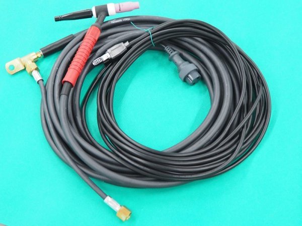 画像1: Panasonic TIG溶接トーチ RED TIG TORCH 2 150A-8m YT-15TS2C1 (1)