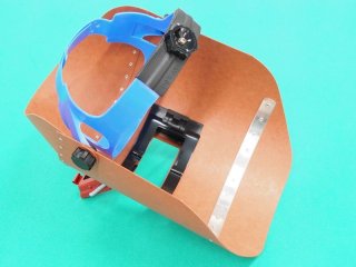 被り面リベッティング遮光面(ファイバー製)No.K005 黒 セット品