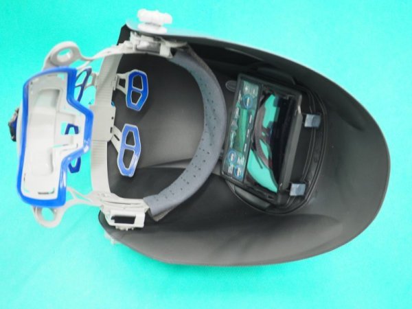 画像3: 超高速自動遮光液晶溶接面(キャップ型)ブルーフィルター INFO-770-C マイト工業 (3)