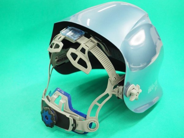 画像2: 超高速自動遮光液晶溶接面(キャップ型)ブルーフィルター INFO-770-C マイト工業 (2)