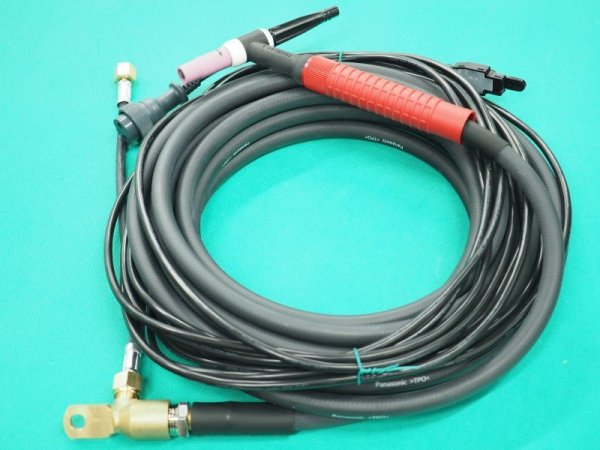 画像1: Panasonic TIG溶接トーチ RED TIG TORCH 2 YT-30TS2C1 300A-8m (#36220) (1)