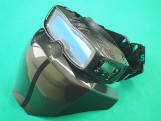 ラピッドグラス 自動遮光溶接面 ISK-RGG6 防塵マスク/ヘルメット併用