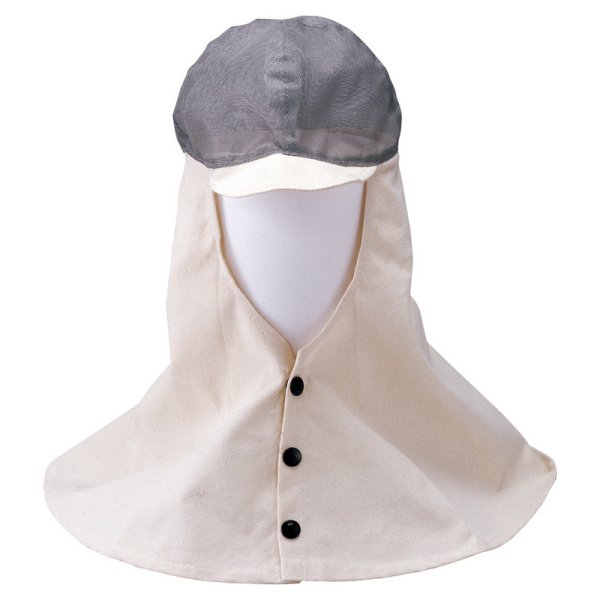 画像1: 大中産業 帆布帽子付頭巾メッシュ  CV-2ME (1)